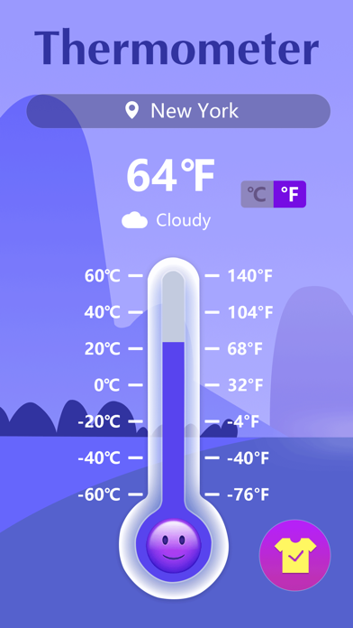 Screenshot #1 pour Thermometer App