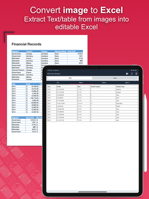 Screenshot #5 pour Doc : Image to Excel Converter