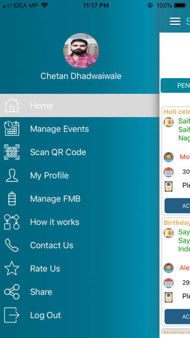 How to cancel & delete SAIF RSVP from iphone & ipad 3