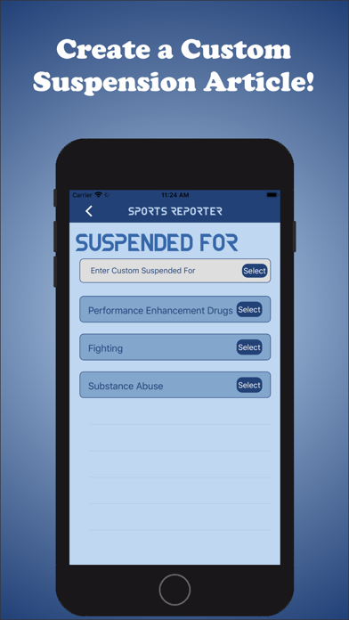 Sports Reporter Screenshot