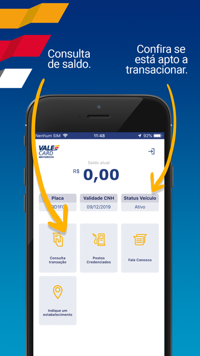 ValeCard Motorista Screenshot