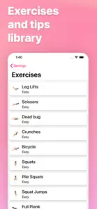 Female Fitness at Home - SLIM screenshot #9 for iPhone