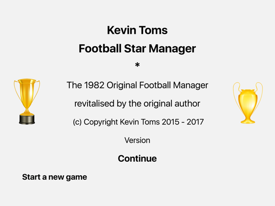 Screenshot #1 for Kevin Toms Football * Manager