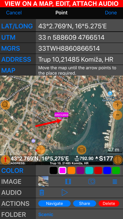 GPS Camera 55. Field Survey Screenshot