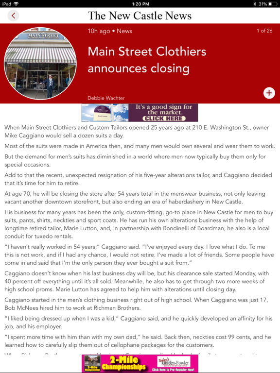 New Castle News (PA) iPad screenshot 2 - News app