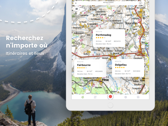 OutDoors GPS France Cartes IGN iPad app afbeelding 5