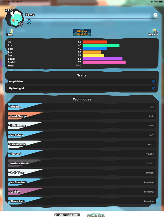 Tempedia: TemTem Helper iPad screenshot