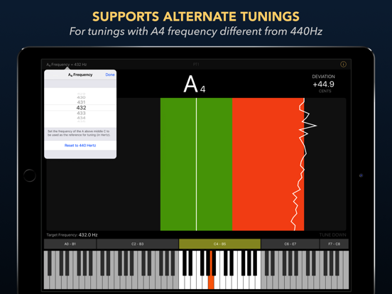 Piano Tuner PT1 iPad app afbeelding 3