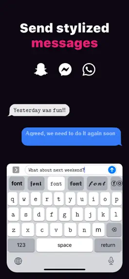 Game screenshot Fontkey - Fonts Keyboard Emoji apk