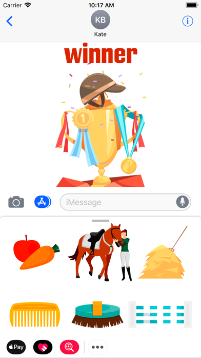 Horsesmoji Equestrian Stickers Screenshot