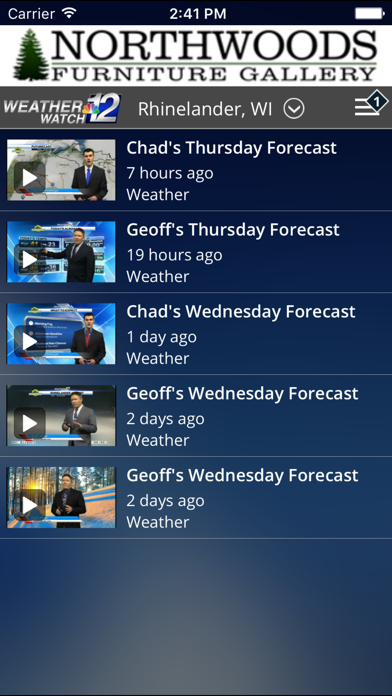WJFW WeatherWatch 12 Screenshot