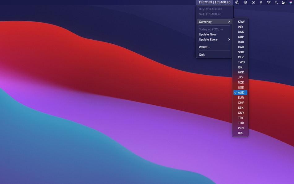 Bitcoin Bar (macOS) 由: Beau Nouvelle Bitcoin Bar (macOS) 由: Beau Nouvelle