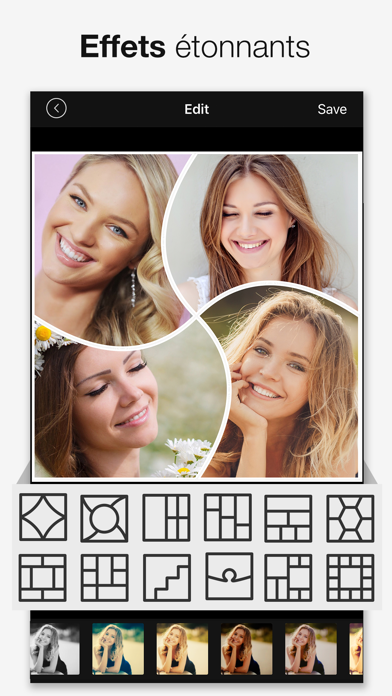 Screenshot #3 pour Photo Collage Cadres Montage
