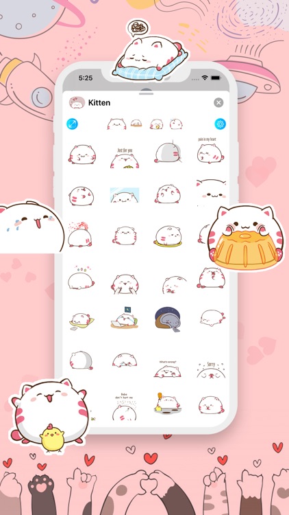 Cute Chubby Kitten Stickers screenshot-4