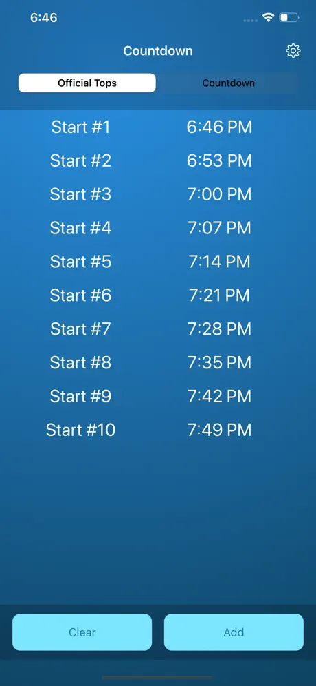 Apnea Competition Countdown