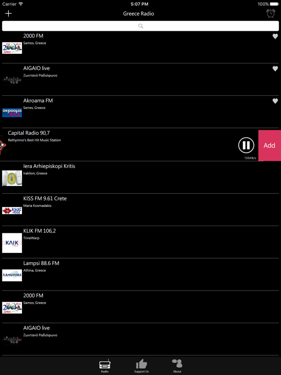 Greek Radio - GR Radio iPad screenshot 4 - Entertainment app
