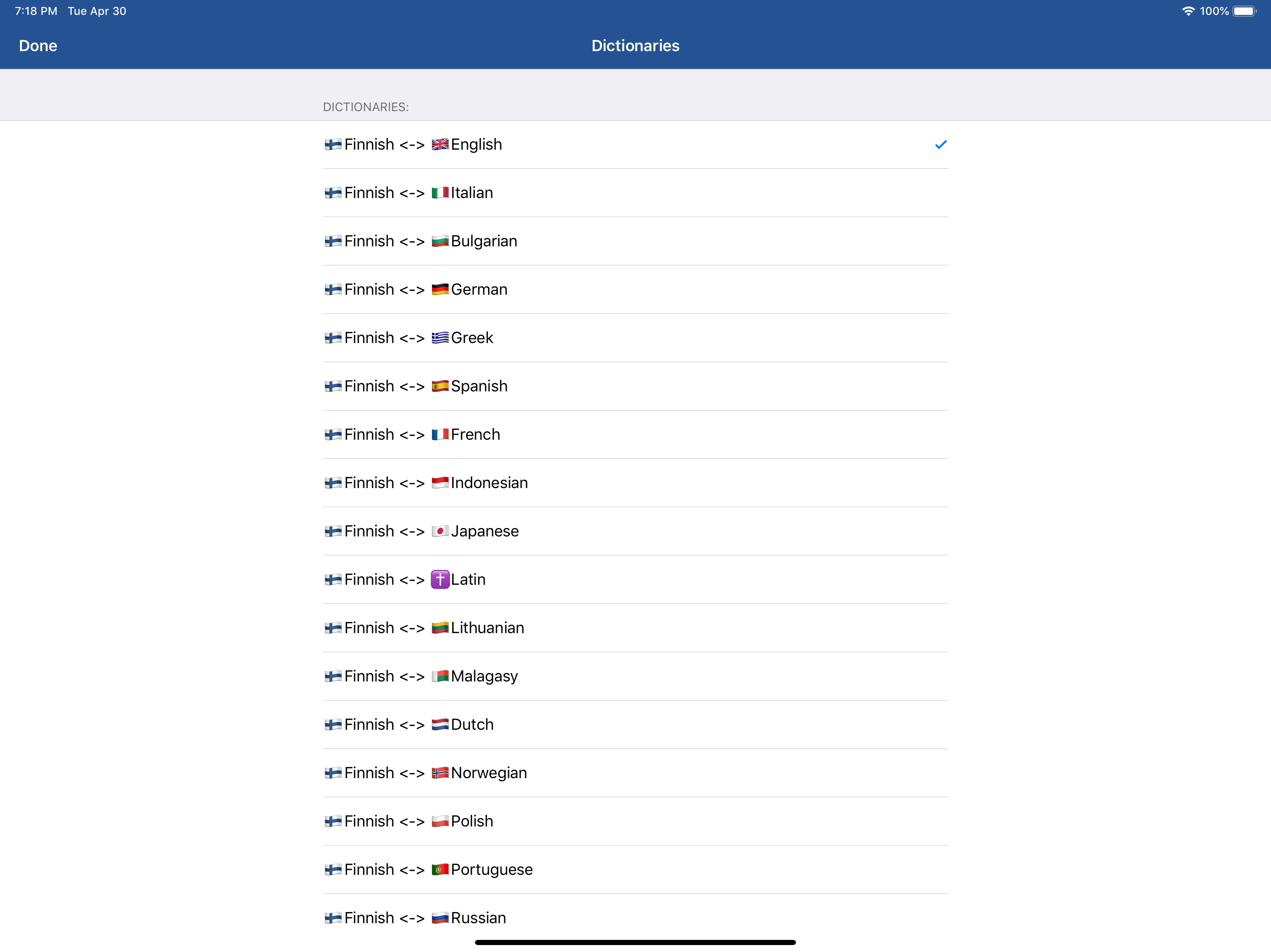 Finnish Dictionary - offline screenshot 7