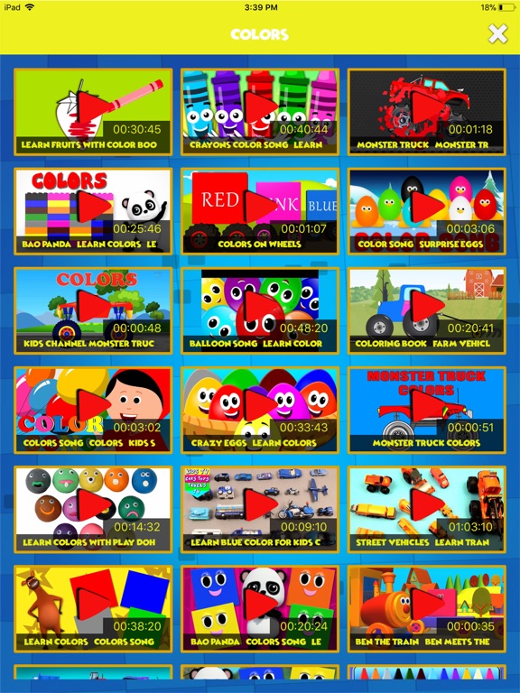Kids First Videos & Rhymes iPad screenshot 9 - Education app