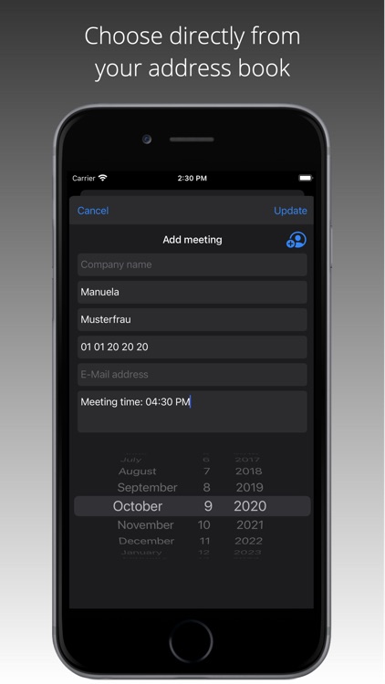 Contact Diary - Meetings Log screenshot-3