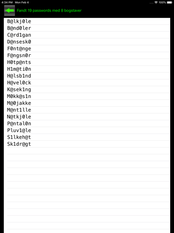 PassGen password generator DK - náhled