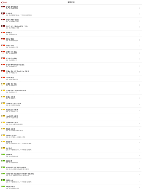 Screenshot #5 pour 不動産鑑定評価基準モバイル