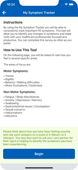 Game screenshot APDA Symptom Tracker apk