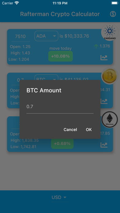 Screenshot #2 pour Crypto Calculator