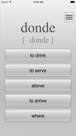 Learn Top 300 Spanish Words iPhone image 1