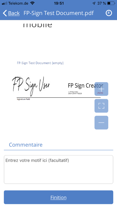 Screenshot #3 pour FP Sign mobile
