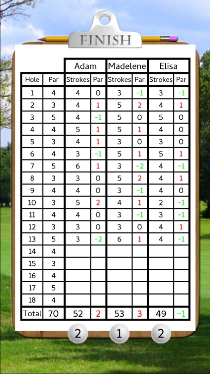 Golf & Discgolf scorecard Pro
