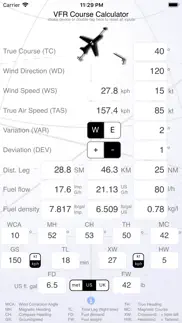 vfr course calculator iphone bildschirmfoto 2