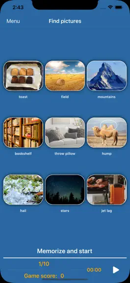 Game screenshot Brain and memory training Pro apk