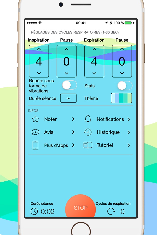 Breathe+ Breath Timer Trainer screenshot 3