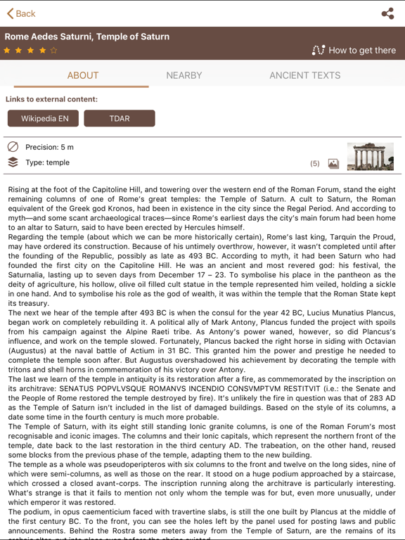 TimeTravelRome iPad screenshot 4 - Travel app