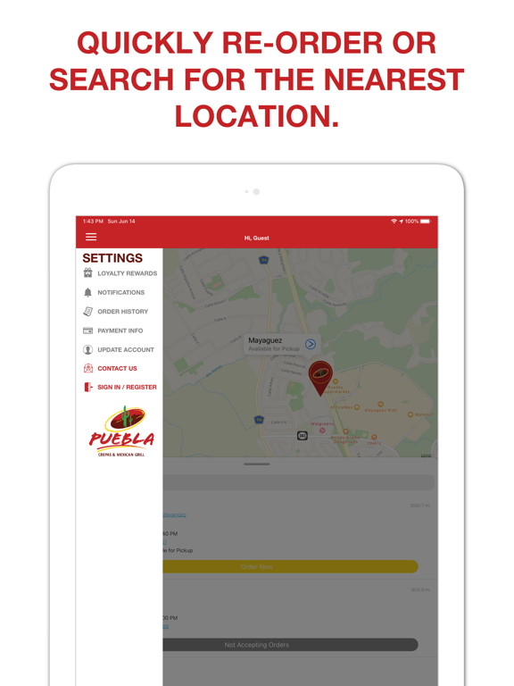 Puebla Eats iPad screenshot 1 - Food & Drink app