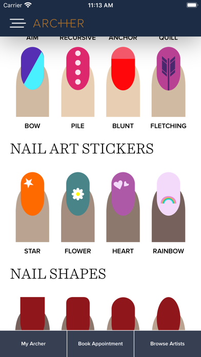 Archer Nail Bar Screenshot