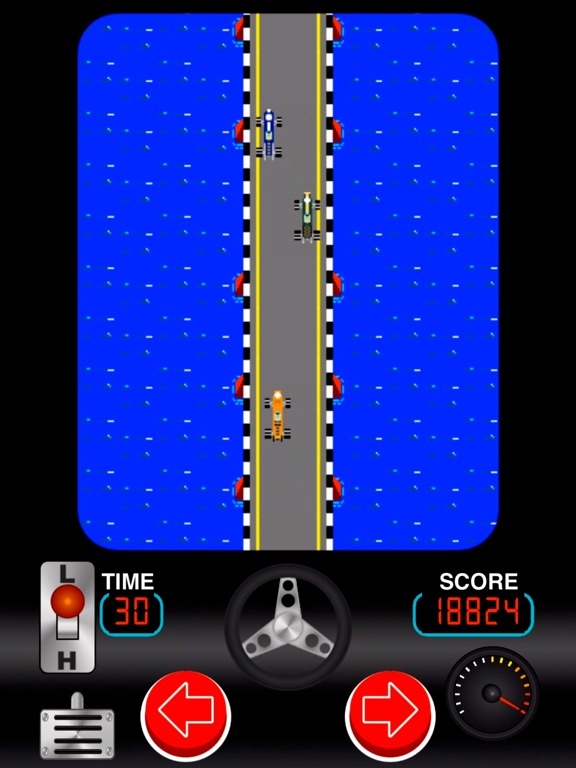 Retro GP, car racing. iPad screenshot