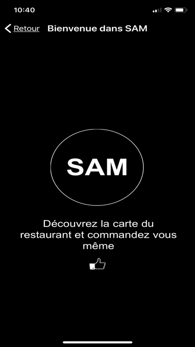 Screenshot #1 pour SAM Restaurants