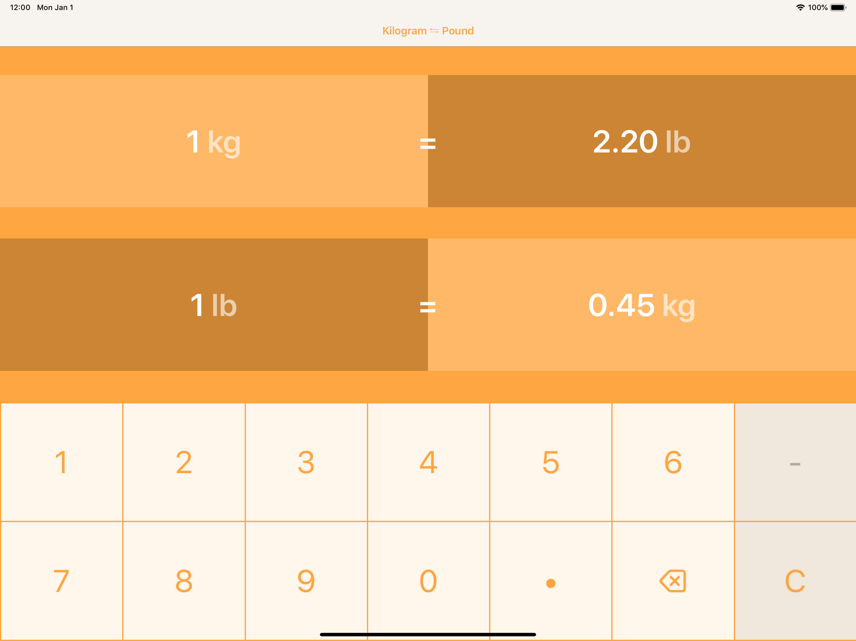 Kilogrammes To Pounds screenshot 10