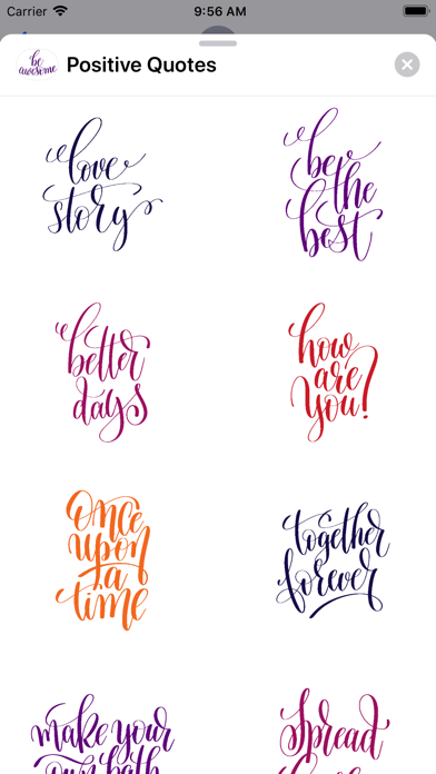 Positive Quotes Stickers Screenshot