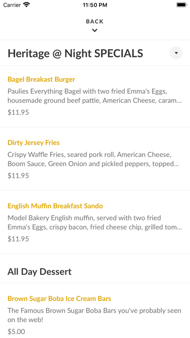 Heritage Eats Screenshot