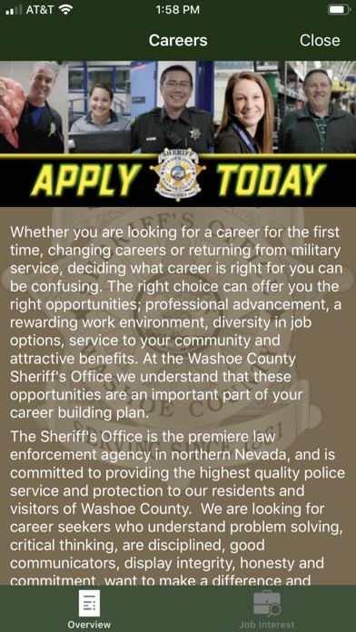 Washoe County Sheriff Screenshot