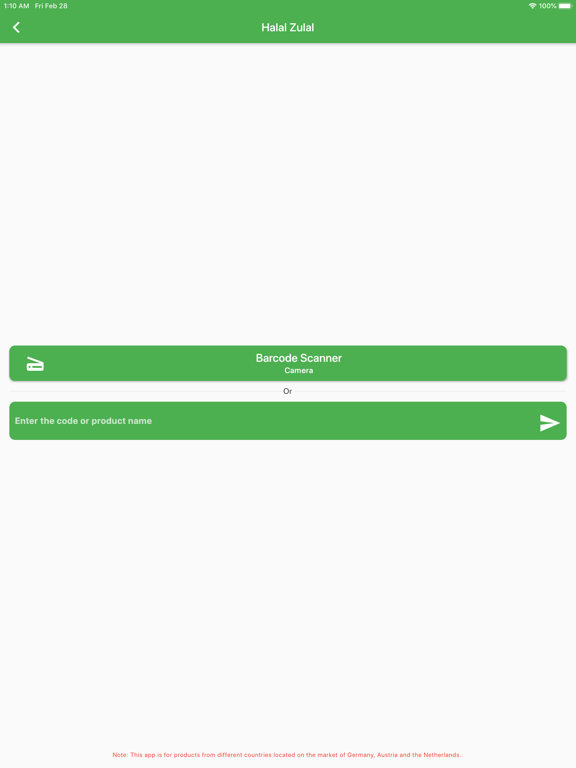 Halal Zulal iPad screenshot 2 - Food & Drink app