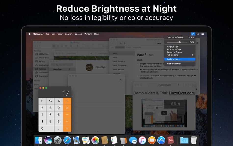#2. HazeOver • Distraction Dimmer™ (macOS) Av: Maxim Ananov