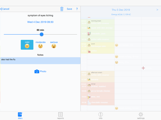 FoodSeeq iPad screenshot