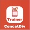 ConcatDivTrainer is an application that contains several screens