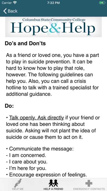 Columbus State Hope & Help screenshot-4