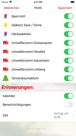 abfallapp DIN screenshot 2