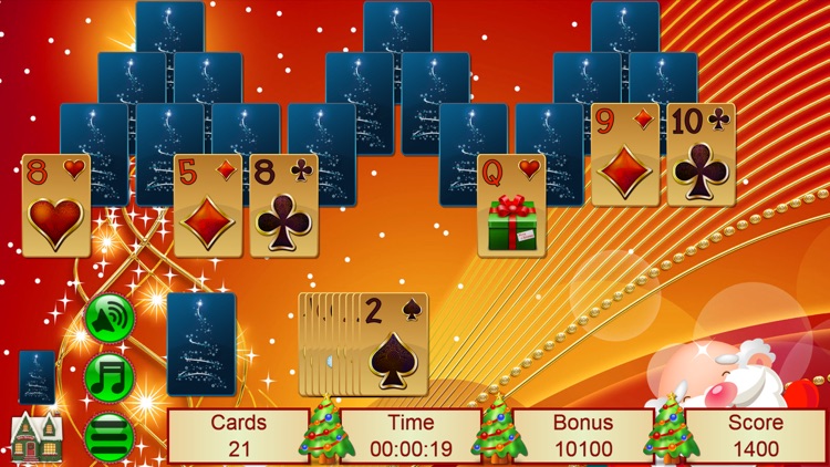 Xmas TriPeaks Card Solitaire
