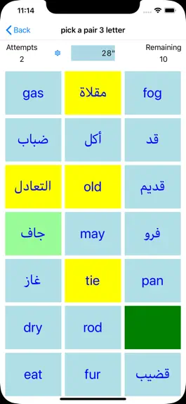 Game screenshot PickAPair Arabic - English apk